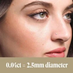 18ct Gold Diamond Screw Back Nose Stud (0.01ct - 0.10ct) -Shiny Jewelry Hub 0.04ct Diamond Nose Stud 86d0af34 fde1 4659 b6a7 902ef40e53a2