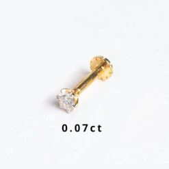 18ct Gold Diamond Screw Back Nose Stud (0.01ct - 0.10ct) -Shiny Jewelry Hub 0.07ct diamond screw back yellow gold bf794aa8 1b6c 4ce6 bc41 9c0852f3cd83