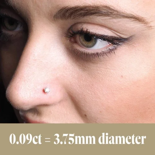 18ct Gold Diamond Wire Coil Back Nose Stud (0.01ct - 0.10ct) -Shiny Jewelry Hub 0.09ct Diamond Nose Stud 0f1c257b da0f 435c 9ee1 dfcd0dce387c