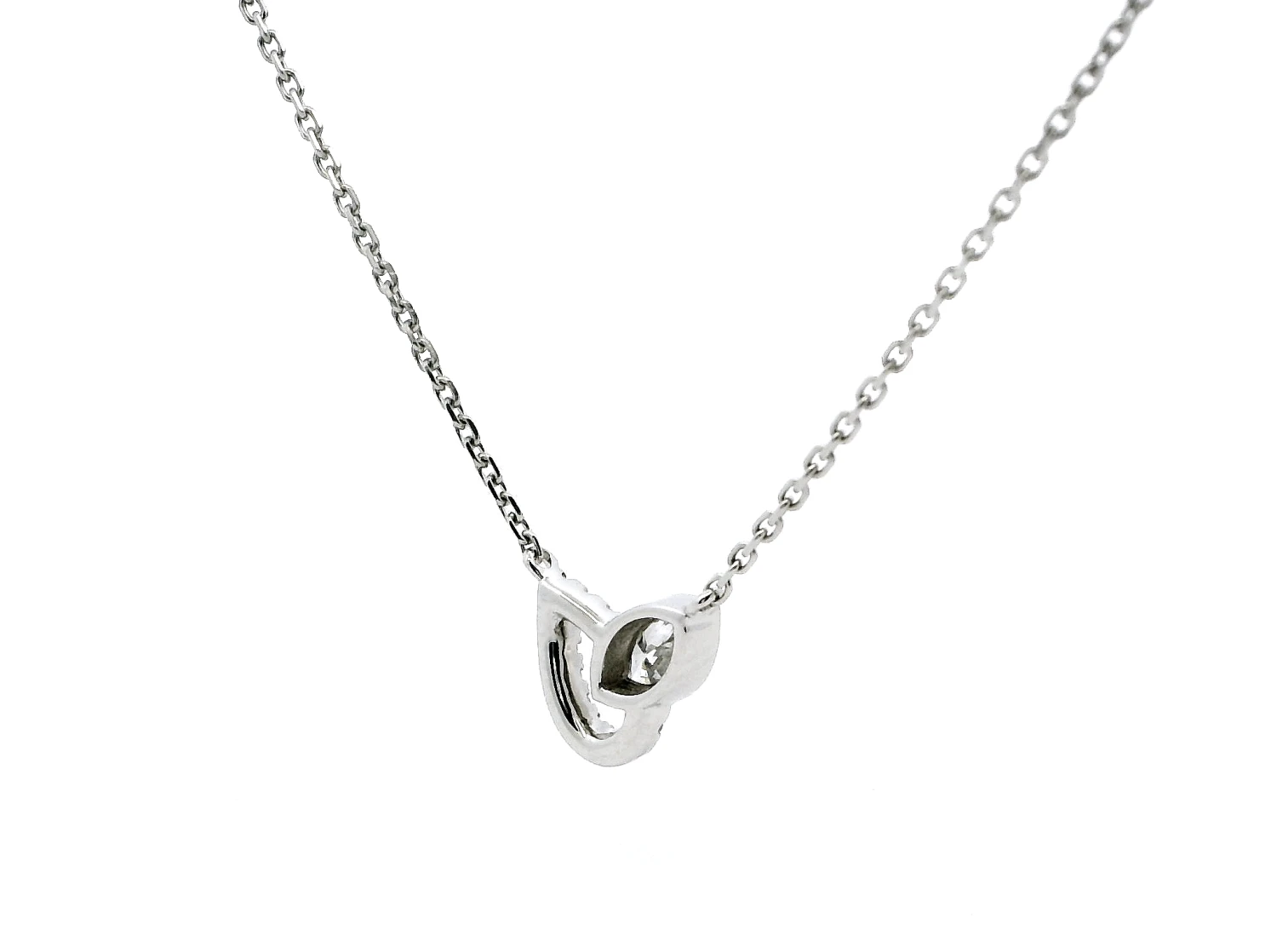 Elegant Platinum Necklace With Marquee & Round Brilliant Cut Diamonds | Timeless Luxury 2 Elegant Platinum Necklace With Marquee & Round Brilliant Cut Diamonds | Timeless Luxury - Image 2