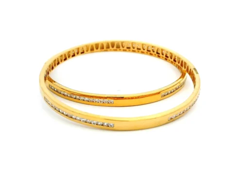 Elegant Pair Of 22ct Yellow Gold Bangles With Cubic Zirconia Stones | Stunning Jewellery 5 Elegant Pair Of 22ct Yellow Gold Bangles With Cubic Zirconia Stones | Stunning Jewellery -Shiny Jewelry Hub 1727869741156 53b8cc1ea39b37809eb3 01924d0fd3d47bbb88dfa94e7904704doriginal