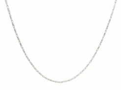 18ct White Gold Fancy Link Chain With Lobster Clasp | Chic & Elegant Necklace | 18 Inches