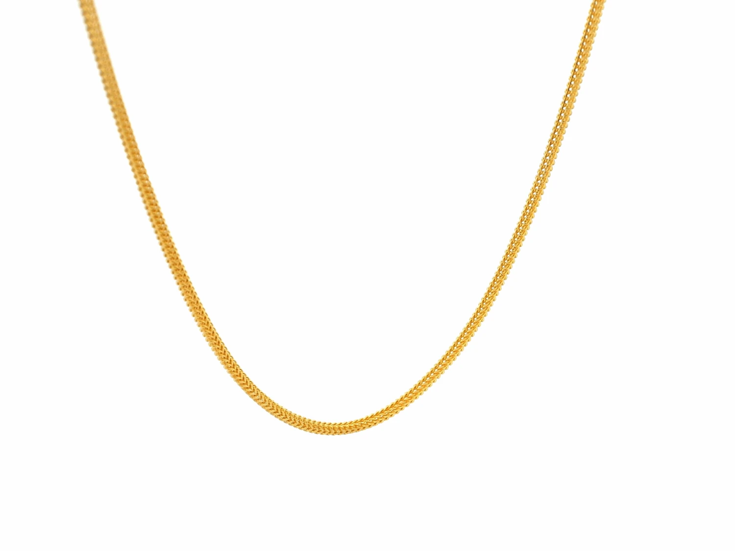 22ct Yellow Gold Round Foxtail Chain With Lobster Clasp – Elegant And Versatile Jewellery For Any Occasion 2 22ct Yellow Gold Round Foxtail Chain With Lobster Clasp – Elegant And Versatile Jewellery For Any Occasion - Image 2