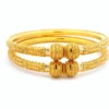 Pair Of 22ct Yellow Gold Bangles With Filigree Design & Comfort Fit – Stylish And Elegant Gold Jewellery