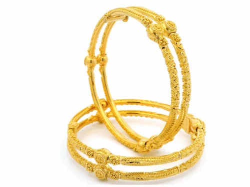 Pair Of 22ct Yellow Gold Twin Openable Bangles With Intricate Filigree Design – Elegant Gold Jewellery For Women -Shiny Jewelry Hub 1728590476559 74b85026148ac3801b97 0191e693d26b700ab48d53cfcd3e1dcc scaled