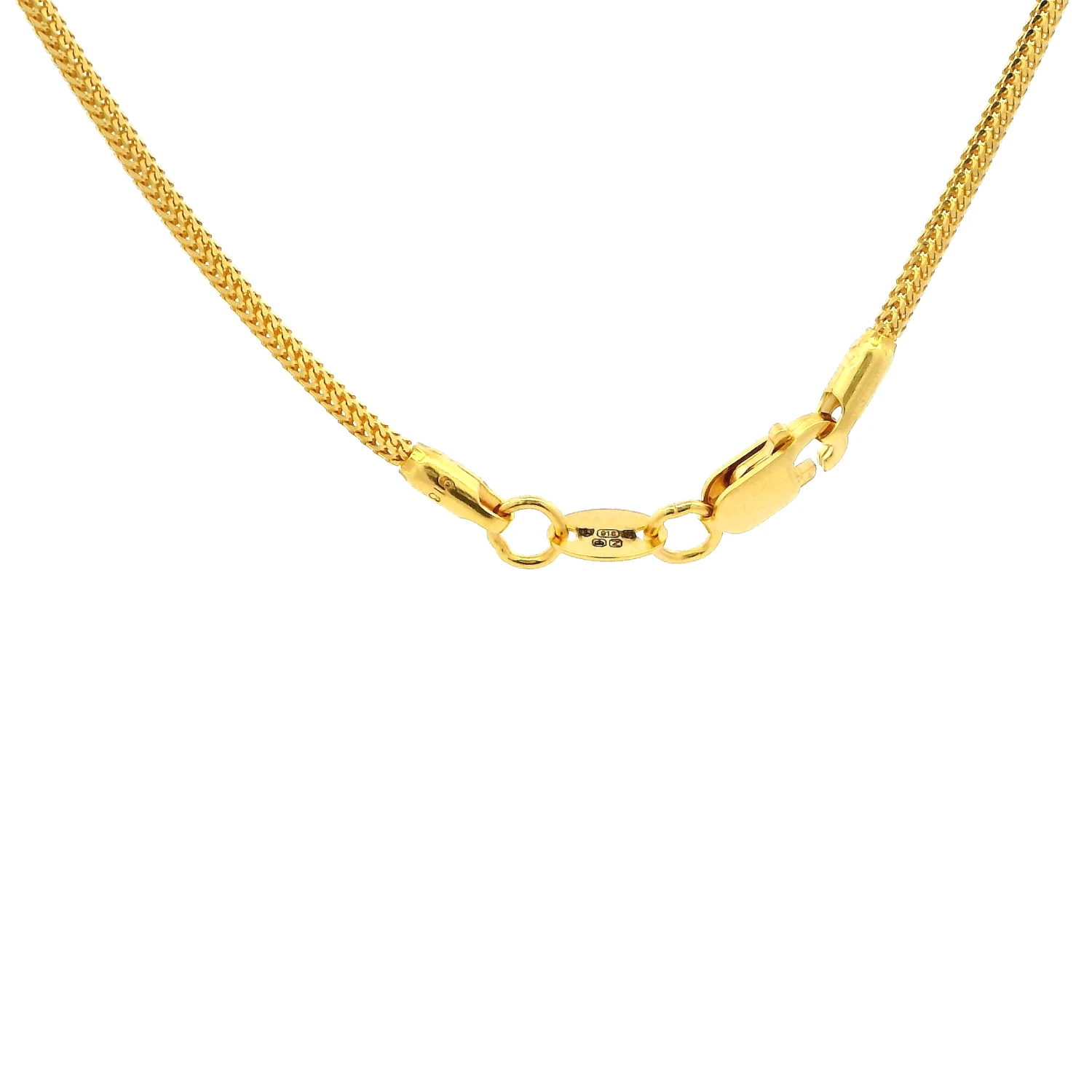 22ct Yellow Gold Round Foxtail Chain With Lobster Clasp – Elegant & Durable Gold Chain 3 22ct Yellow Gold Round Foxtail Chain With Lobster Clasp – Elegant & Durable Gold Chain - Image 3