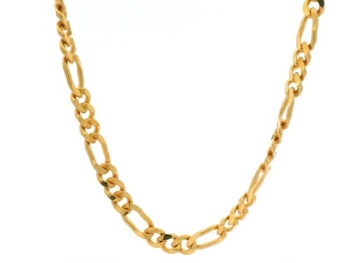 22ct Yellow Gold Figaro Chain With Lobster Clasp – Classic & Stylish Gold Necklace