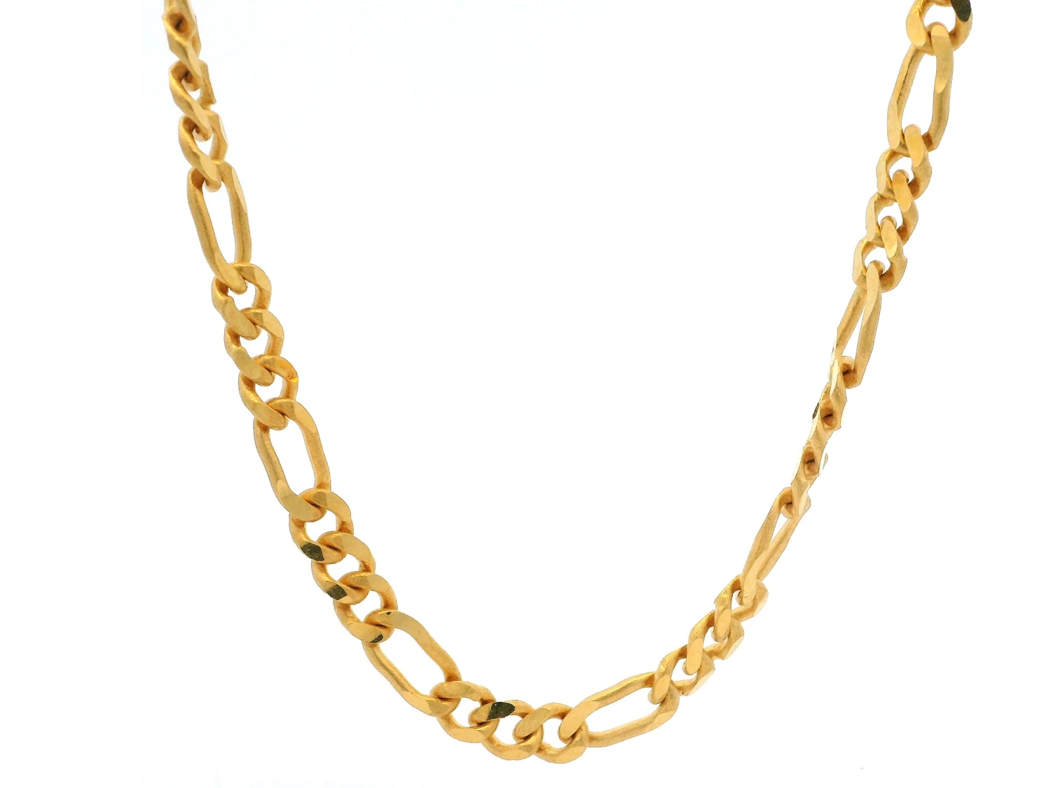 22ct Yellow Gold Figaro Chain With Lobster Clasp – Classic & Stylish Gold Necklace 1 22ct Yellow Gold Figaro Chain With Lobster Clasp – Classic & Stylish Gold Necklace