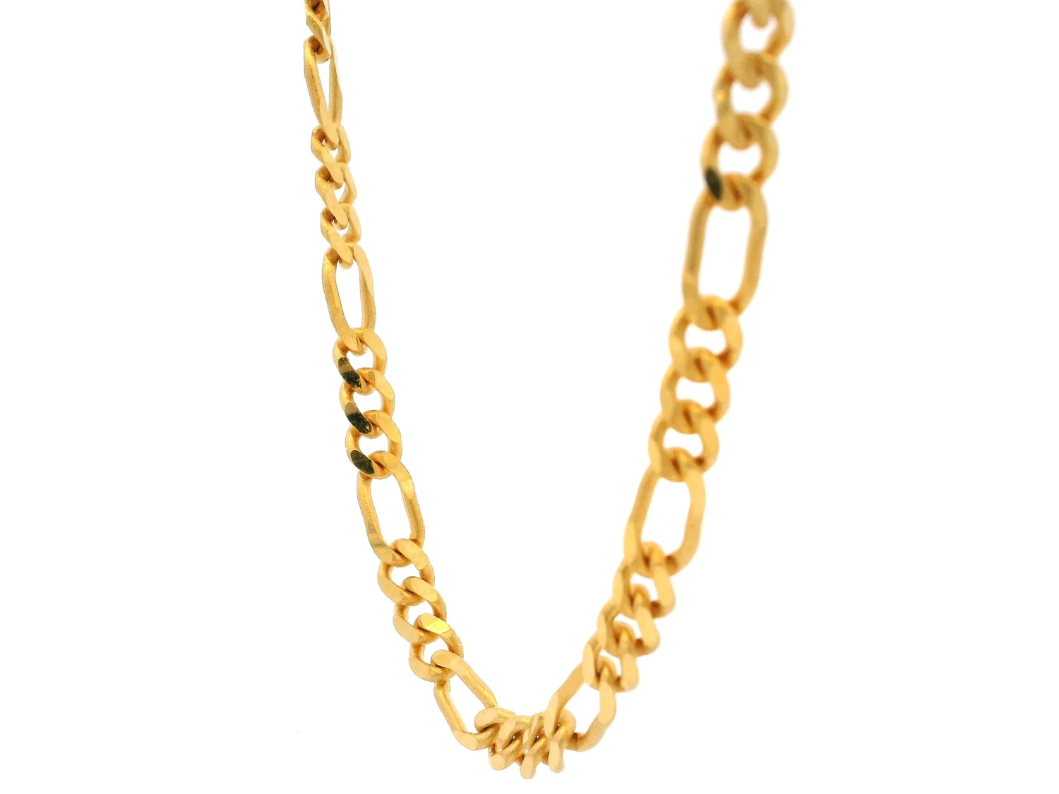 22ct Yellow Gold Figaro Chain With Lobster Clasp – Classic & Stylish Gold Necklace 2 22ct Yellow Gold Figaro Chain With Lobster Clasp – Classic & Stylish Gold Necklace - Image 2
