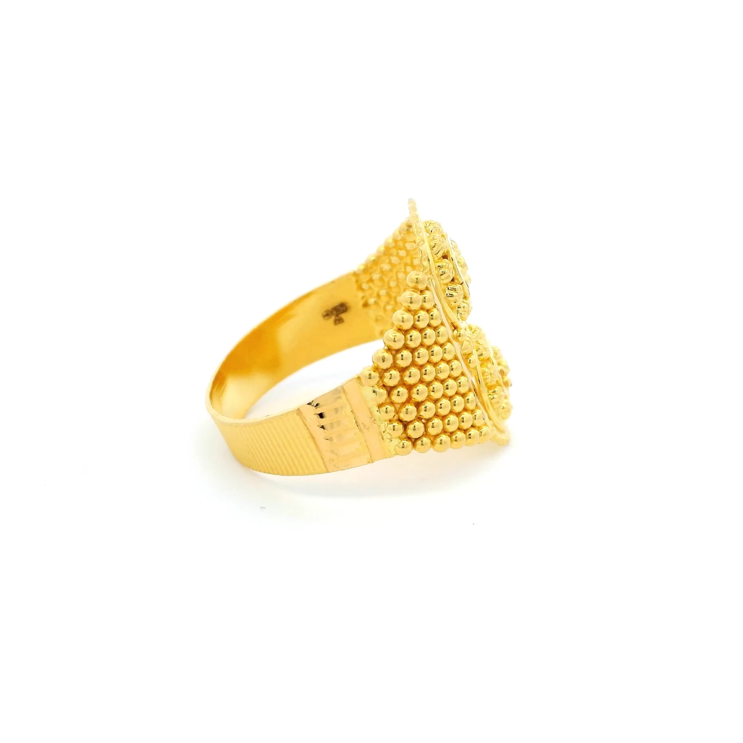 22ct Yellow Gold Ladies Ring With Exquisite Filigree Work Design | Size O 1/2 4 22ct Yellow Gold Ladies Ring With Exquisite Filigree Work Design | Size O 1/2 - Image 4