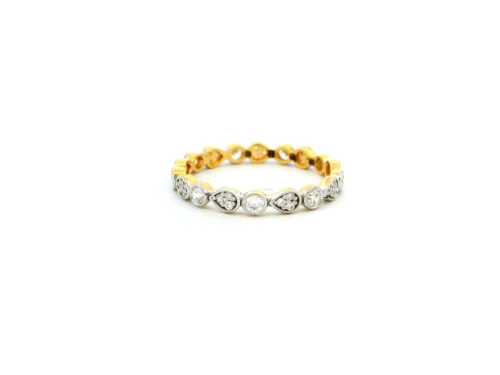 22ct Gold Eternity Ring With Cubic Zirconia – Elegant & Timeless Jewellery | Size M