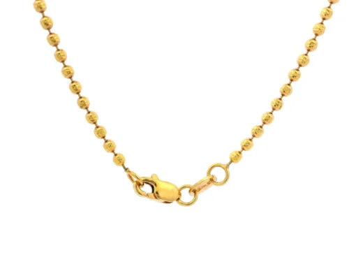 22ct Yellow Gold Diamond Cut Beaded Chain With Lobster Clasp | Elegant & Stylish -Shiny Jewelry Hub 1729165466133 144c1a5a11ce66274929 01929a4b0a247bbd841d2c01ca14d633original scaled