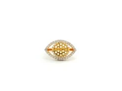 1 22ct Yellow Gold Ring With Cubic Zirconia – Classic & Sparkling Jewellery | Size M½
