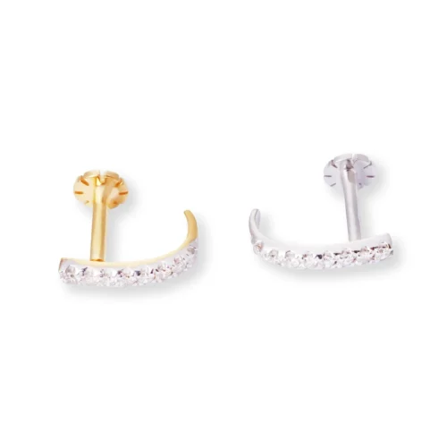 18ct Gold Diamond Half Nose Ring With Screw Back. 18 18ct Gold Diamond Half Nose Ring With Screw Back. -Shiny Jewelry Hub 18ct gold half nose ring with screw back MCS2783 scaled