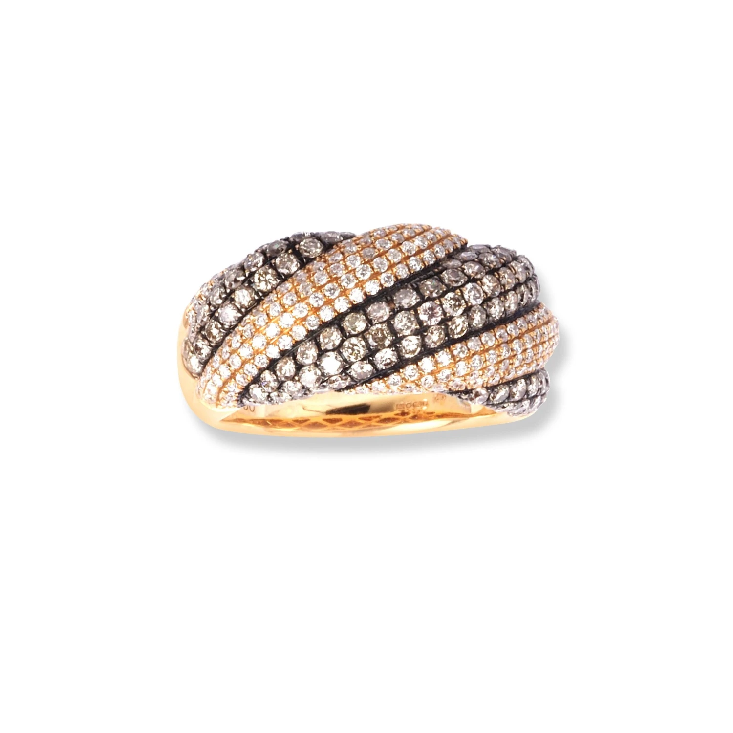 18ct Rose Gold Diamond Dress Ring ZHF03292 3 18ct Rose Gold Diamond Dress Ring ZHF03292 - Image 3