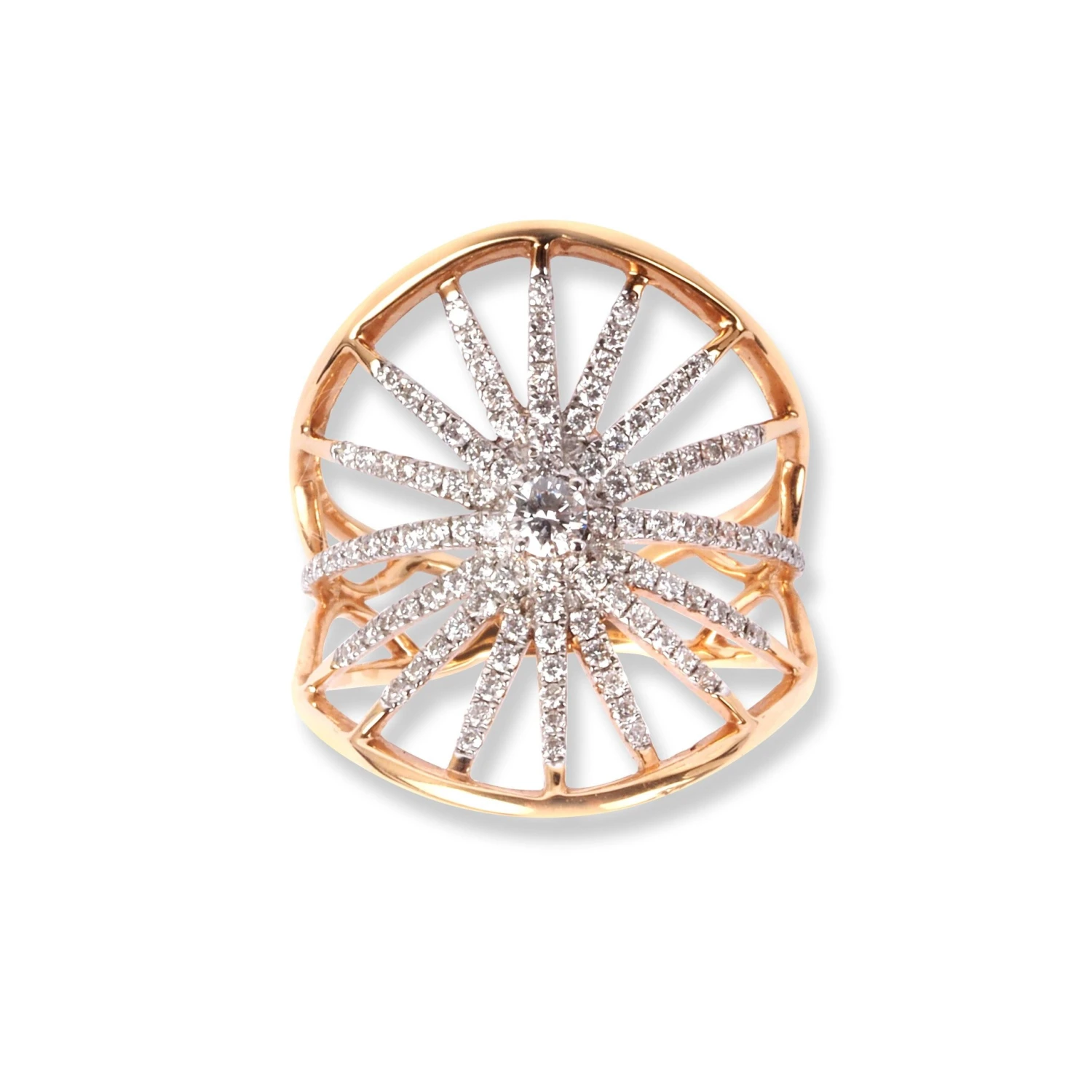 18ct Rose Gold Diamond Dress Ring SB00014RAR 1 18ct Rose Gold Diamond Dress Ring SB00014RAR