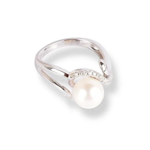 18ct White Gold Diamond & Cultured Pearl Ring LR-6647 -Shiny Jewelry Hub 18ct white gold diamond cultured pearl ring 3
