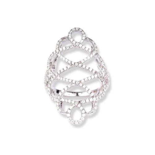 18ct White Gold Diamond Dress Ring MCS2333