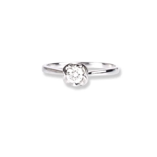 18ct White Gold Diamond Engagement Ring KCLWR052300