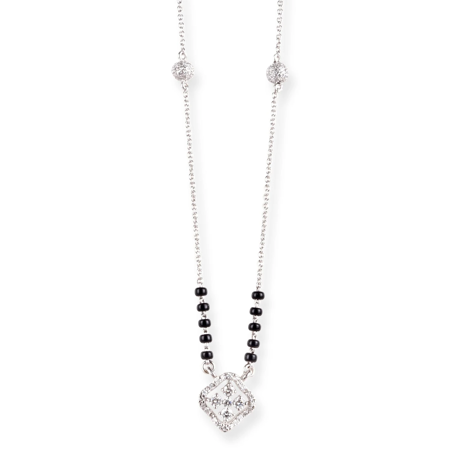 18ct White Gold Mangal Sutra With Ring Clasp 3 18ct White Gold Mangal Sutra With Ring Clasp - Image 3