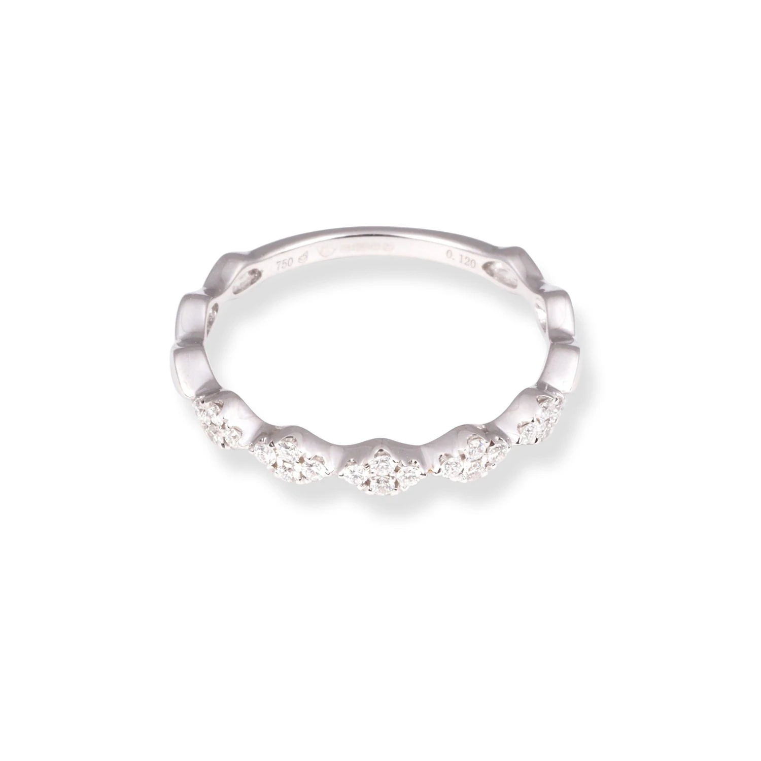 18ct White Gold Diamond Ring LR-7023 2 18ct White Gold Diamond Ring LR-7023 - Image 2