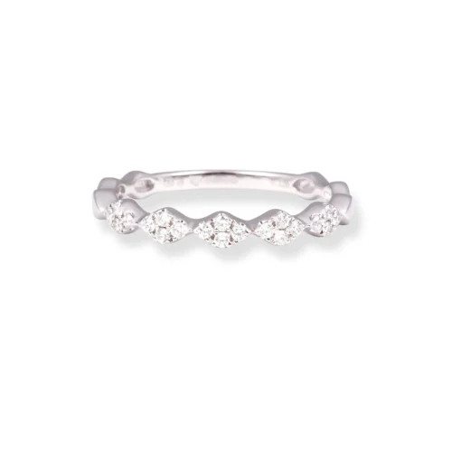 18ct White Gold Diamond Ring LR-7023