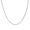 18ct White Gold Foxtail Chain With Lobster Clasp - Secure & Elegant
