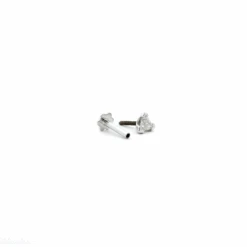 18ct White Gold Triangle-Shaped Diamond Screw Back Nose Stud -Shiny Jewelry Hub 18ct white gold triangle shaped diamond screw back nose stud MCS3746 3