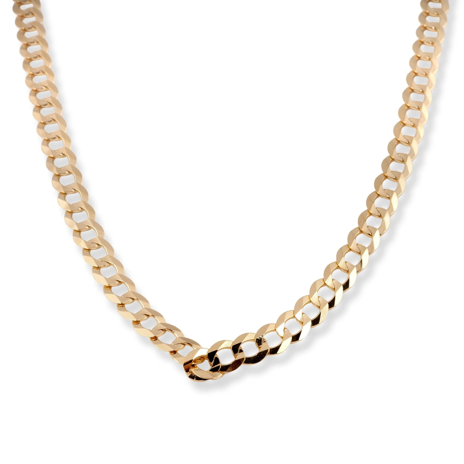 18ct Yellow Gold Curb Link Chain With Lobster Clasp - Timeless Gold Jewellery 1 18ct Yellow Gold Curb Link Chain With Lobster Clasp - Timeless Gold Jewellery
