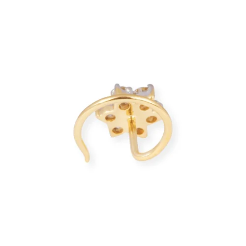 18ct Gold Diamond And Blue Sapphire Cluster Wire Coil Back Nose Stud. 23 18ct Gold Diamond And Blue Sapphire Cluster Wire Coil Back Nose Stud. -Shiny Jewelry Hub 18ct yellow gold diamond and blue sapphire cluster wire coil nose stud MCS2794Yq 3 scaled