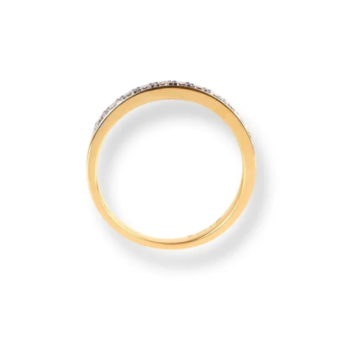 18ct Yellow Gold Diamond Half-Eternity Band LR-6676 -Shiny Jewelry Hub 18ct yellow gold diamond half eternity band
