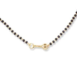18ct Yellow Gold Diamond Mangal Sutra With Hook Clasp MCS3637 -Shiny Jewelry Hub 18ct yellow gold diamond mangal sutra with hook clasp 3