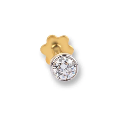18ct Gold Diamond Screw Back Nose Stud With Bezel (Rub Over) Setting 15 18ct Gold Diamond Screw Back Nose Stud With Bezel (Rub Over) Setting -Shiny Jewelry Hub 18ct yellow gold diamond nose stud with screw back and bezel setting MCS2515Yq