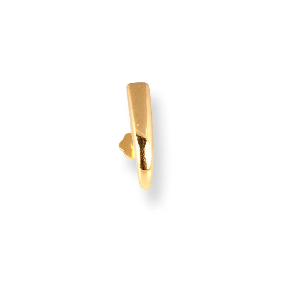 18ct Yellow Gold Faux Nose Ring Screw Back Nose Stud (6mm - 10mm). 6 18ct Yellow Gold Faux Nose Ring Screw Back Nose Stud (6mm - 10mm). - Image 6