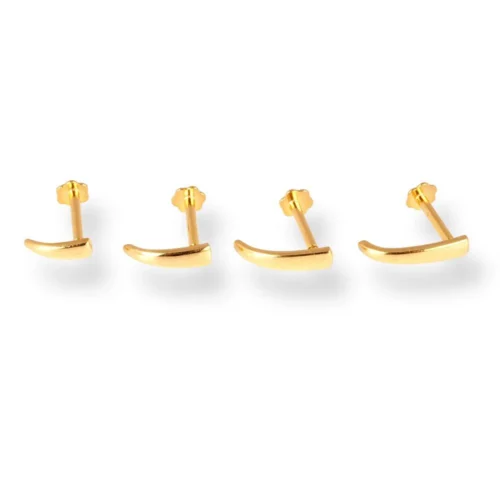 18ct Yellow Gold Faux Nose Ring Screw Back Nose Stud (6mm - 10mm).