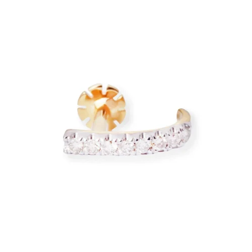 18ct Gold Diamond Half Nose Ring With Screw Back. 19 18ct Gold Diamond Half Nose Ring With Screw Back. -Shiny Jewelry Hub 18ct yellow gold half nose ring with screw back MCS2783Y scaled