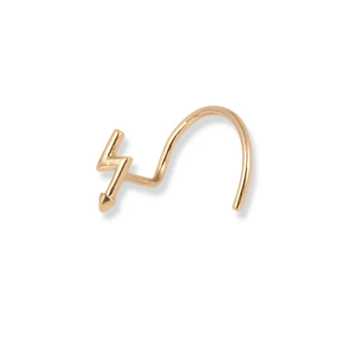 18ct Yellow Gold Lightning Bolt Wire Back Nose Stud. 7 18ct Yellow Gold Lightning Bolt Wire Back Nose Stud. -Shiny Jewelry Hub 18ct yellow gold lightning bolt wire back nose stud ns 7561 4 scaled