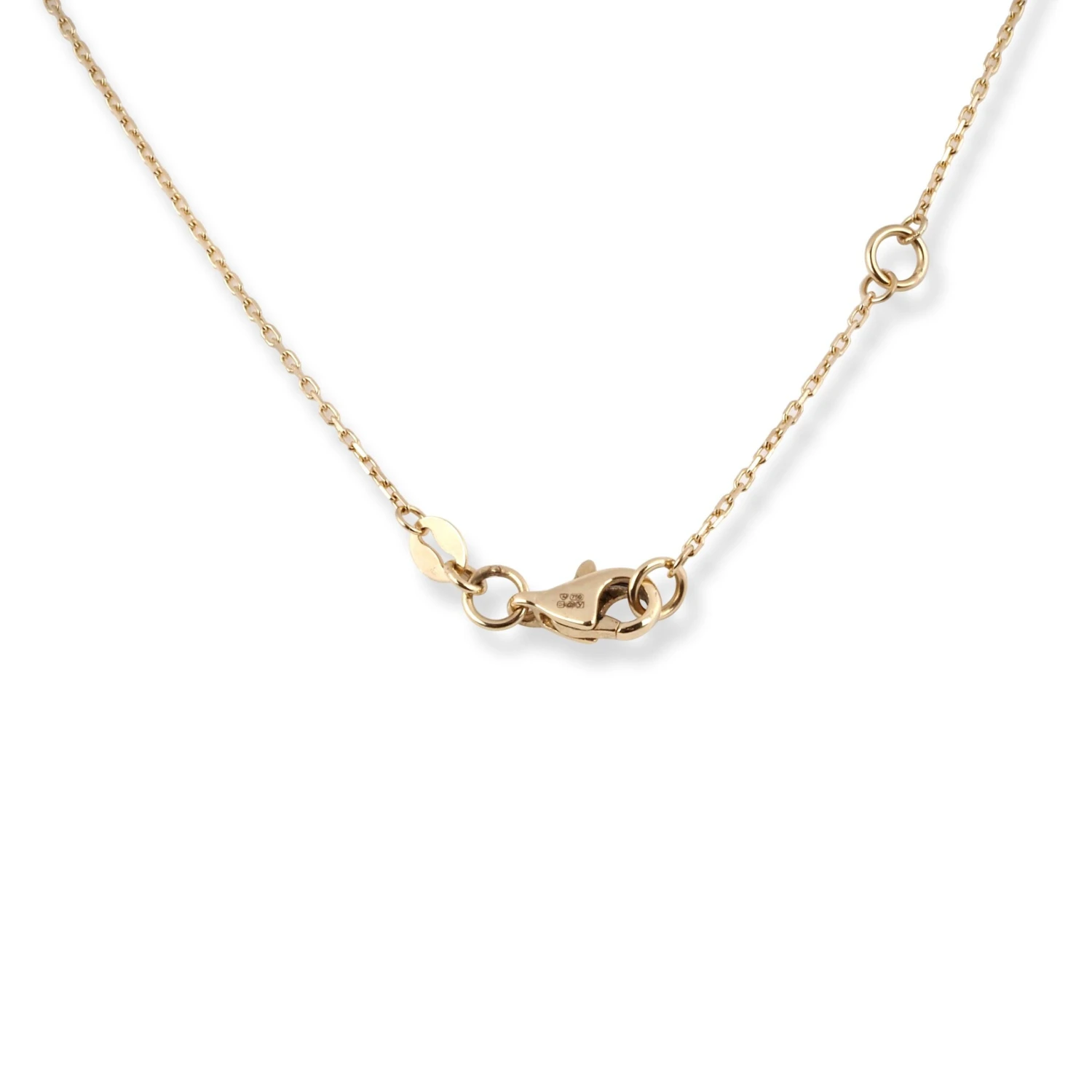 18ct Yellow Gold Necklace With Charms And Lobster Clasp - Personalised Gold Necklace 3 18ct Yellow Gold Necklace With Charms And Lobster Clasp - Personalised Gold Necklace - Image 3