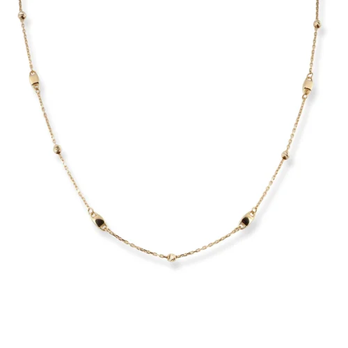 18ct Yellow Gold Necklace With Charms And Lobster Clasp - Personalised Gold Necklace