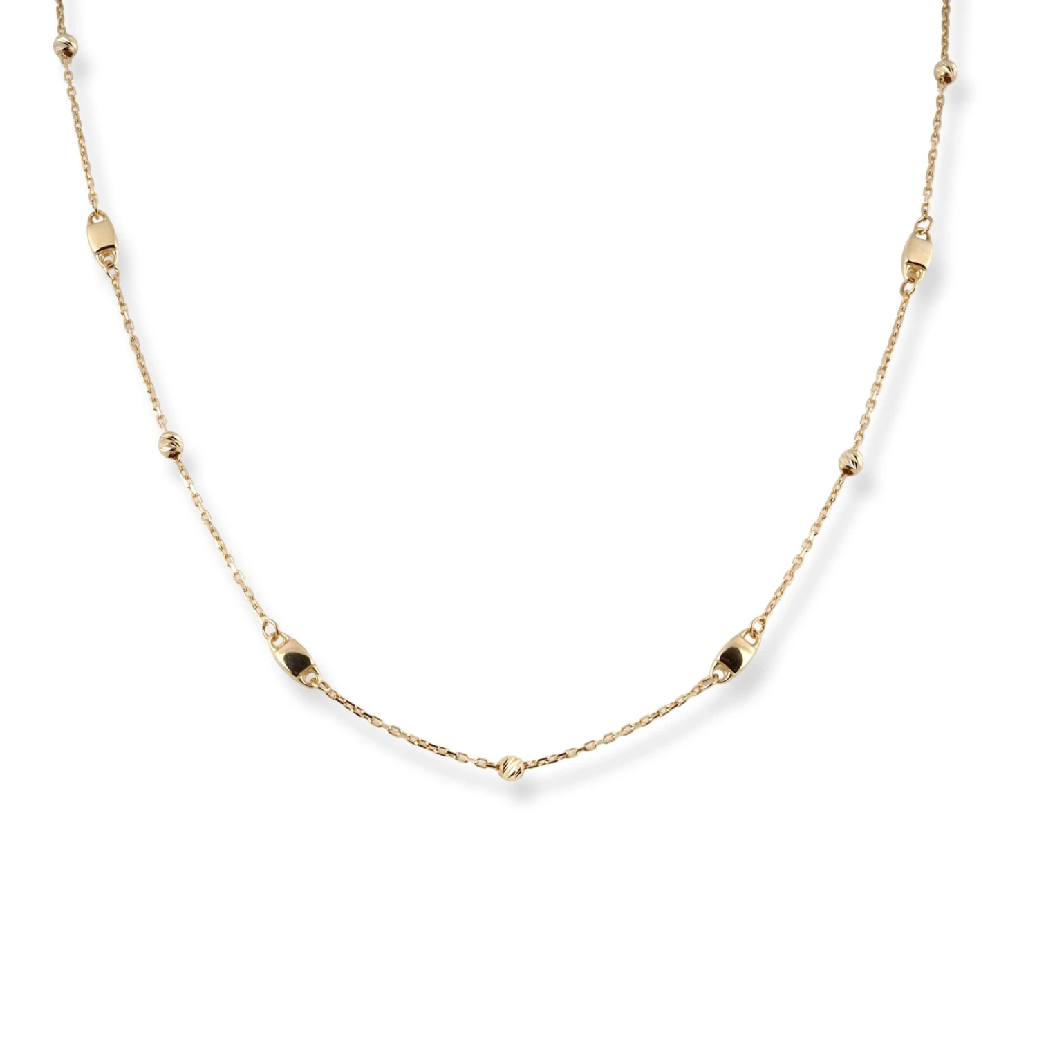 18ct Yellow Gold Necklace With Charms And Lobster Clasp - Personalised Gold Necklace 1 18ct Yellow Gold Necklace With Charms And Lobster Clasp - Personalised Gold Necklace