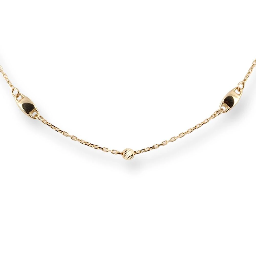 18ct Yellow Gold Necklace With Charms And Lobster Clasp - Personalised Gold Necklace 2 18ct Yellow Gold Necklace With Charms And Lobster Clasp - Personalised Gold Necklace - Image 2