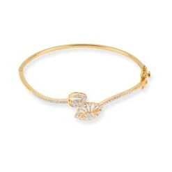 18ct Yellow Gold Openable Diamond Bangle - Luxurious Diamond Wrist Accent 5 18ct Yellow Gold Openable Diamond Bangle - Luxurious Diamond Wrist Accent -Shiny Jewelry Hub 18ct yellow gold openable diamond bangle MCS7710 2