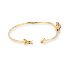 18ct Yellow Gold Openable Diamond Bangle - Luxurious Diamond Wrist Accent 6 18ct Yellow Gold Openable Diamond Bangle - Luxurious Diamond Wrist Accent -Shiny Jewelry Hub 18ct yellow gold openable diamond bangle MCS7710 3
