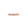 18ct Yellow Gold Ruby Half-Eternity Band LR-6679