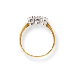 18ct Yellow Gold Trilogy Diamond Ring LR-6643 -Shiny Jewelry Hub 18ct yellow gold trinity diamond ring 4