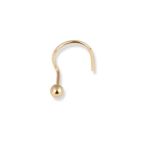 18ct Yellow Gold Wire Back Nose Stud With Plain Gold Ball. 25 18ct Yellow Gold Wire Back Nose Stud With Plain Gold Ball. -Shiny Jewelry Hub 18ct yellow gold wire back nose stud with plain gold ball ns 7562 10 scaled