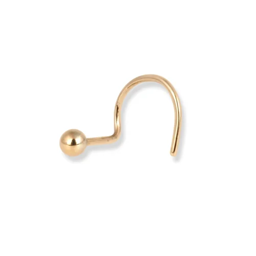 18ct Yellow Gold Wire Back Nose Stud With Plain Gold Ball. 26 18ct Yellow Gold Wire Back Nose Stud With Plain Gold Ball. -Shiny Jewelry Hub 18ct yellow gold wire back nose stud with plain gold ball ns 7562 11 scaled