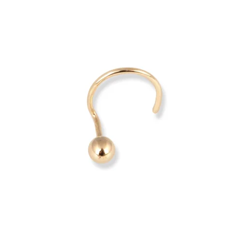 18ct Yellow Gold Wire Back Nose Stud With Plain Gold Ball. 29 18ct Yellow Gold Wire Back Nose Stud With Plain Gold Ball. -Shiny Jewelry Hub 18ct yellow gold wire back nose stud with plain gold ball ns 7562 6 scaled