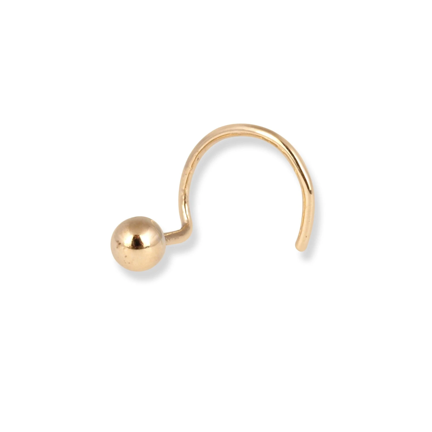 18ct Yellow Gold Wire Back Nose Stud With Plain Gold Ball. 15 18ct Yellow Gold Wire Back Nose Stud With Plain Gold Ball. - Image 15