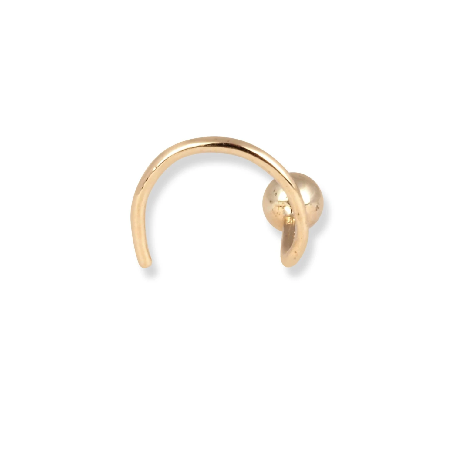 18ct Yellow Gold Wire Back Nose Stud With Plain Gold Ball. 16 18ct Yellow Gold Wire Back Nose Stud With Plain Gold Ball. - Image 16